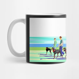 Dog Walkers with Doberman Mug